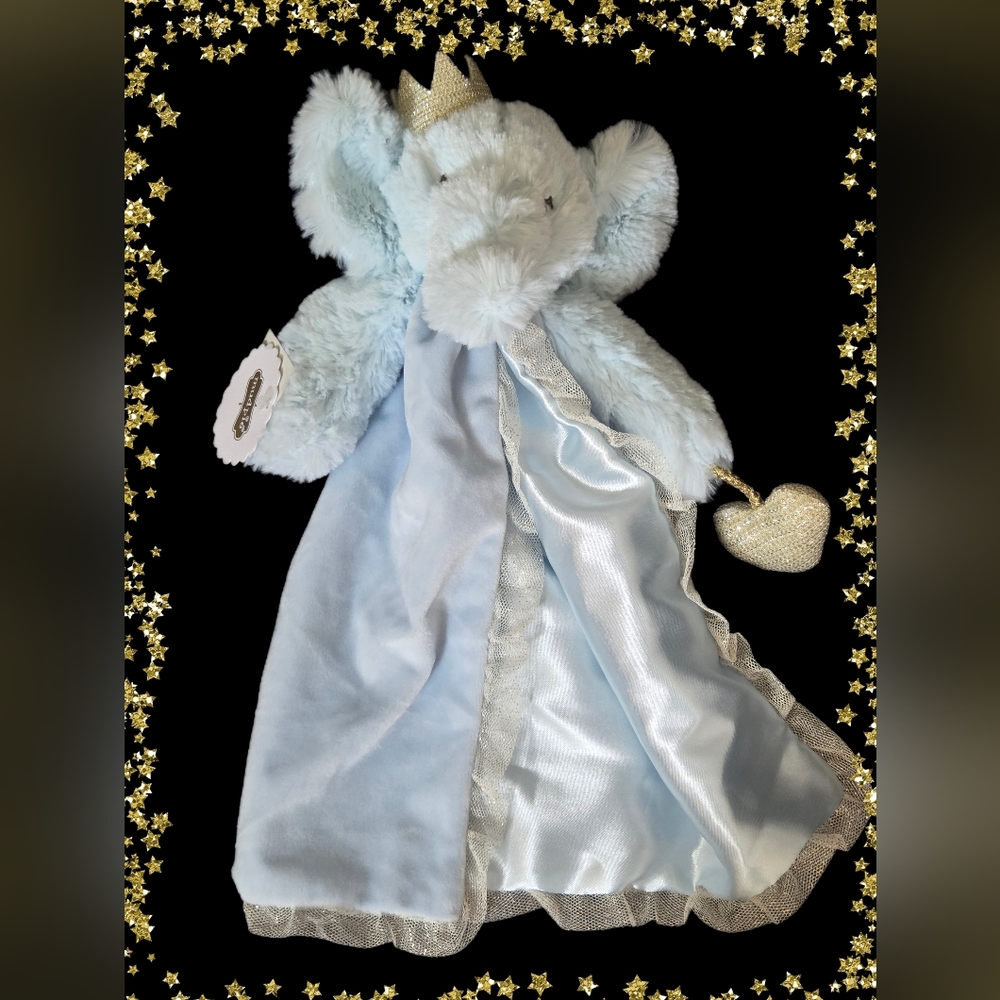 New Mud Pie elephant comfort blanket toy baby unisex boy girl unisex